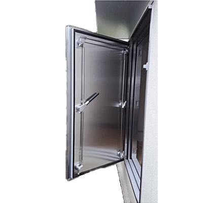 防護・防爆扉 ステンレス製特注レバーハンドル扉-ワールドネットインターナショナル 株式会社