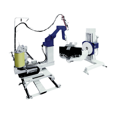 鉄骨溶接ロボット RAL20シリーズ 柱大組溶接システム対象ワーク 10ton-コマツ産機株式会社