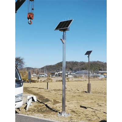 スマホ充電USB充電ポート付き (2口) ソーラーLED外灯 YL-24LUSB-GPS-株式会社エール特許