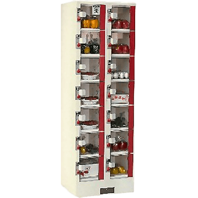 ロッカー型自販機 無電源・常温タイプ ロッカー数：14-株式会社ピープル