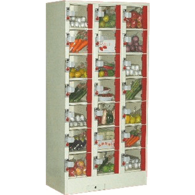 ロッカー型自販機 無電源・常温タイプ ロッカー数：21-株式会社ピープル
