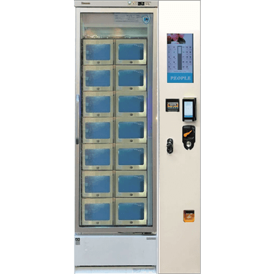 ロッカー型自販機 決済ユニット付き冷蔵ロッカー自販機 211AGTC-ECP-EU-株式会社ピープル