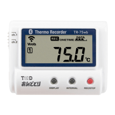 電子機器 温度データロガー 熱電対対応 TR-75wb-宇都宮機工株式会社