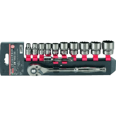 手作業工具 ソケットレンチセット 12角タイプ 差込角9.5mm 12S TSW3-12S-宇都宮機工株式会社