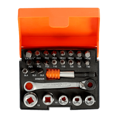 手作業工具 ミニチュアビットラチェットセット 2058/S26-宇都宮機工株式会社