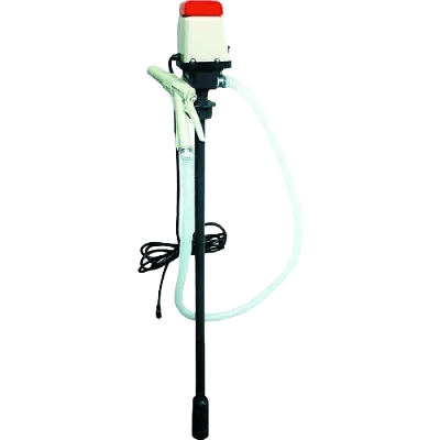 ドラム缶 (200リットル) 1缶分を約10分で吸い上げ 電動ドラムポンプ “ラクオート” FP-25-宇都宮機工株式会社