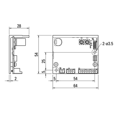 2相ステッピングシステム SANMOTION F2 DC入力 ドライバ·モータ ベーシックモデル F2BED200P100-共栄通信工業株式会社