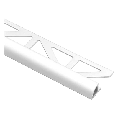 床用見切材 アド ラウンドトリムⅡアルミ ホワイト 出隅用-株式会社アドヴァングループ