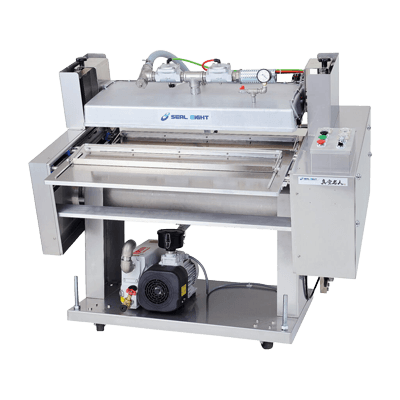 縦移動式 連続自動真空ガス置換包装機 SKZ950G-シール栄登株式会社