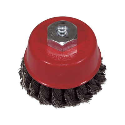ディスクグラインダー用研磨材 カップブラシシリーズ 鋼線ヒネリED-柳瀬株式会社
