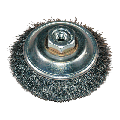 ディスクグラインダー用研磨材 カップブラシシリーズ 鋼線ベベルブラシ-柳瀬株式会社