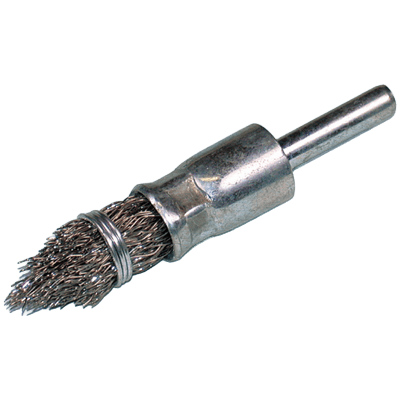 ストレートグラインダー用 (軸付) 研磨材 6mm軸ブラシ ステンレス 軸付剣先型ブラシ-柳瀬株式会社