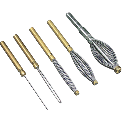 ストレートグラインダー用 (軸付) 研磨材 6mm軸ブラシ バリトリビットハード-柳瀬株式会社