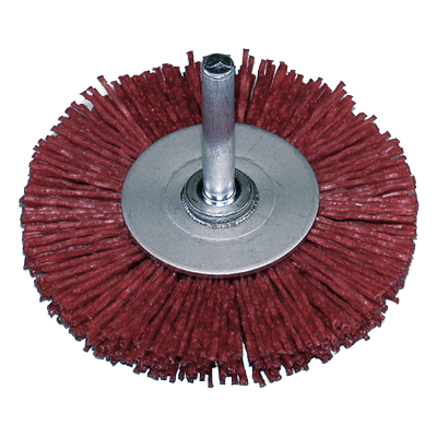 ストレートグラインダー用 (軸付) 研磨材 6mm軸ブラシ ユニロングリット 軸付ホイールブラシ-柳瀬株式会社