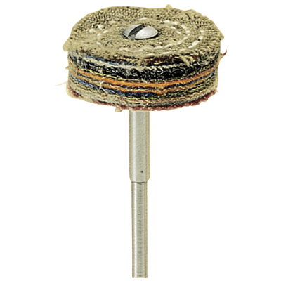 ストレートグラインダー用 (軸付) 研磨材 ミニチュアブラシ 小径バフ 茶カツエメリー-柳瀬株式会社