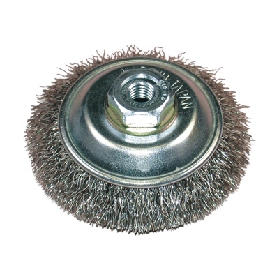 ディスクグラインダー用研磨材 カップブラシシリーズ ステンレスベベルブラシ-柳瀬株式会社