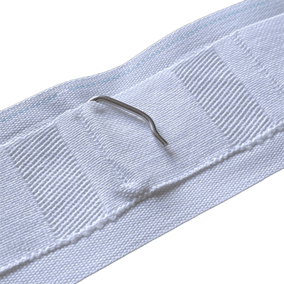 カーテン芯地・テープ ホスピタルテープ フックセット ステンレスフック付-株式会社 脇本商事