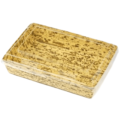 食品容器 竹皮紙容器 透明ふた付-株式会社松本