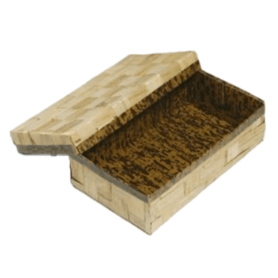 食品容器 白竹皮ハイブリット容器 竹皮編みタイプ-株式会社松本