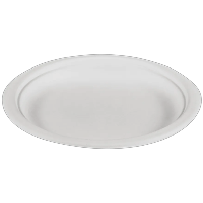 卸売 6.75インチ 耐油性・電子レンジ対応 使い捨て 生分解性 紙皿 サトウキビバガス P010-GeoTegrityInternational