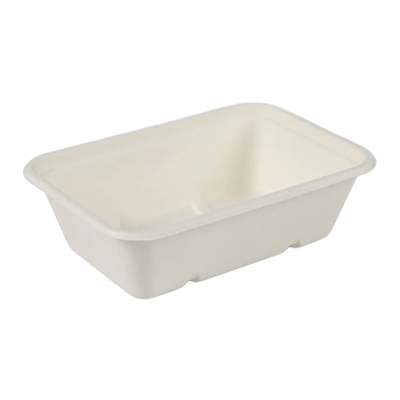 650ML 生分解性サトウキビバガスパルプテイクアウェイ長方形ボックス T650-GeoTegrityInternational