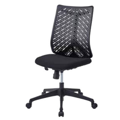 オフィスチェア メッシュ LBC / Office Chair 肘無 LBC-125 BK-井上金庫販売株式会社