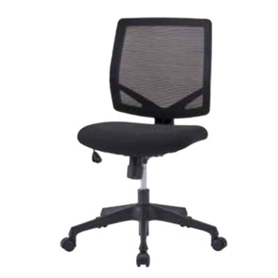 オフィスチェア メッシュ KKS / Office Chair 肘無 KKS-123 BK-井上金庫販売株式会社