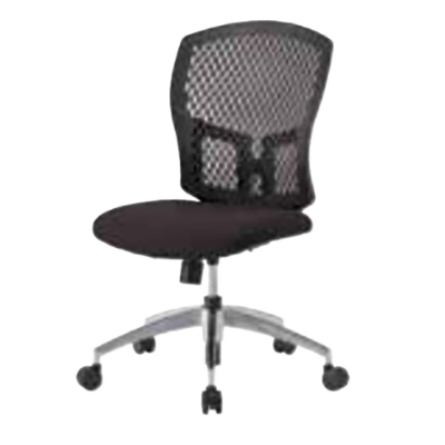 オフィスチェア メッシュ D4C / Office Chair 肘無 アルミ脚 D4C-07AL-井上金庫販売株式会社