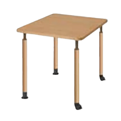 昇降テーブル UFT / Wooden Table 2本キャスター脚 2本固定脚 Bタイプ-井上金庫販売株式会社