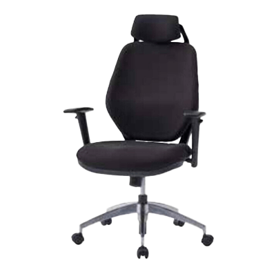 オフィスチェア クロス LUX / Office Chair 肘付 アルミ脚-井上金庫販売株式会社