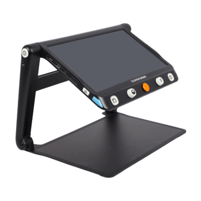 折りたたんで持ち運べる音声読み上げ機能付き読書器 クローバーブック・メイト-株式会社システムギアビジョン