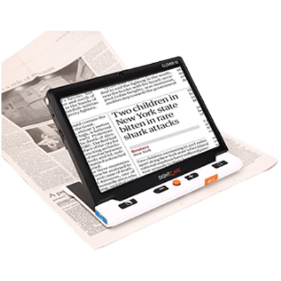 携帯型拡大読書器 「画面サイズ」「操作性」「機能」すべてが使いやすさを追求したベストバイモデル クローバー10-株式会社システムギアビジョン