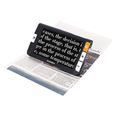 携帯型拡大読書器 クローバー6-株式会社システムギアビジョン