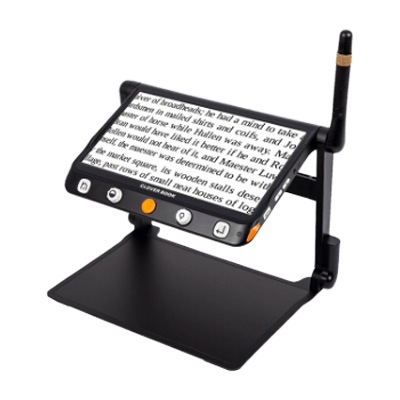 遠方カメラ搭載型 折りたたんで持ち運べる読書器 クローバーブック-株式会社システムギアビジョン