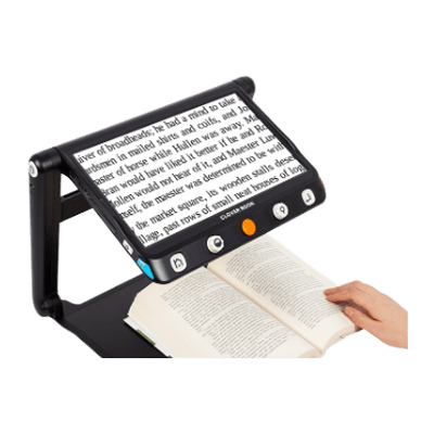 折りたたんで持ち運べる読書器 クローバーブック・ライト-株式会社システムギアビジョン