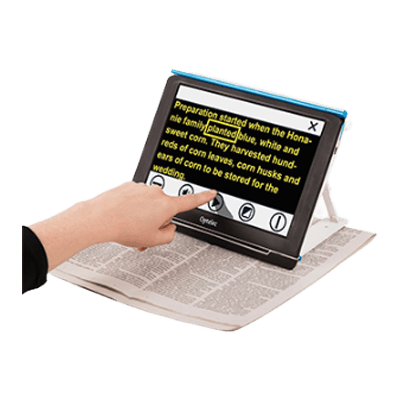 携帯型拡大読書器 コンパクト10 スピーチ-株式会社システムギアビジョン