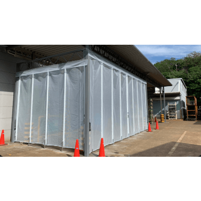 ポールカーテン雨除けタイプ-平林シート株式会社