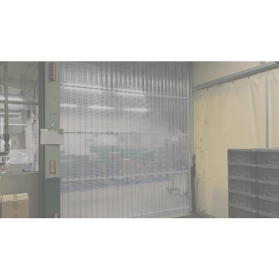 アコーディオン間仕切り カーテン出入口-平林シート株式会社