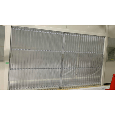 アコーディオン間仕切り 透明不燃シート-平林シート株式会社