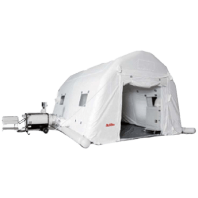 特殊構造の災害用アキレス エアーテント (医療用)-平林シート株式会社