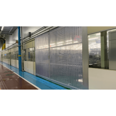 アコーディオン間仕切り 室内仕様-平林シート株式会社