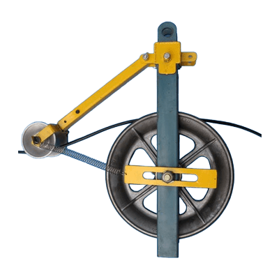 ウレタンゴム張りアルミ1輪金車用アースフック-株式会社カワミツ