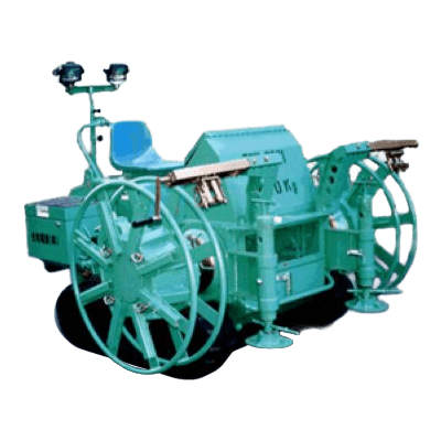 鉄道ケーブル工事 1.8ton撤去リール付クローラウインチ TOW-20C1K-株式会社カワミツ