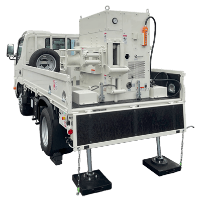 地中電線工事用特殊車両 ケーブル撤去機着脱式運搬車 KS3-株式会社カワミツ