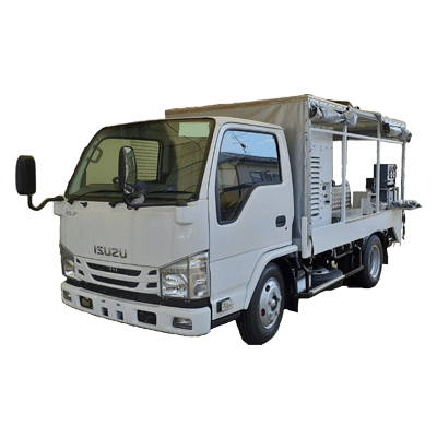 地中電線工事用特殊車両 ケーブル敷設用ウインチ車 「5t・8t」CW5322K型-株式会社カワミツ