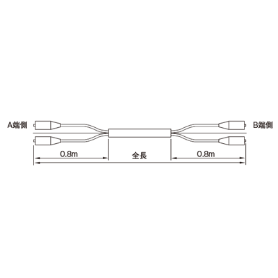 光コネクタ製品 コネクタ付ターミネーションケーブル (平型)-株式会社カワミツ