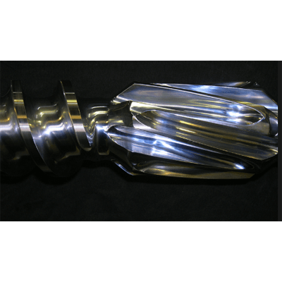 押出成形機、射出成形機用スクリュー φ75スクリューミキシング部詳細-有限会社マルイ製作所