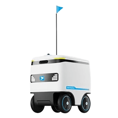 配達ロボット SpeedyBot Self 運転フードロボット-Alpha Robotics株式会社