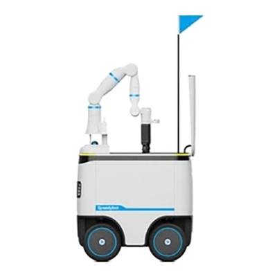 配達ロボット SpeedyBot 屋外配達ロボット-Alpha Robotics株式会社