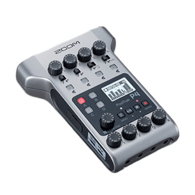 4入力のポッドキャストレコーダー PodTrak P4-株式会社ズーム